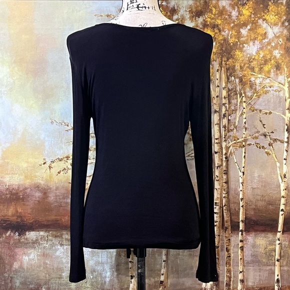 EUC CLAUDIA RICHARD Black Top - Picture 2 of 6